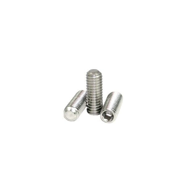 Newport Fasteners Socket Set Screw, Flat Point, 10-32 x 5/16", Stainless Steel, 18-8, Hex Socket Drive , 100PK 467495-100